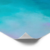 Farbige Abstrakte Aquarellbilder Poster (Ecke)