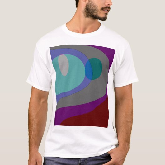 Farbige Abstrakte Art. 613 T-Shirt (Vorderseite)