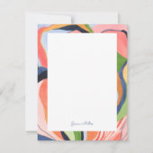 Farbige Abstrakte Art Personalisierte Flachbildsch Einladung (Vorderseite)