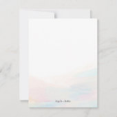 Farbige Abstrakte Art Personalisierte Flachbildsch Einladung (Vorderseite)