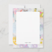 Farbige Abstrakte Art Personalisierte Flachbildsch Einladung (Vorderseite)