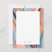 Farbige Abstrakte Art Personalisierte Flachbildsch Einladung (Vorderseite)