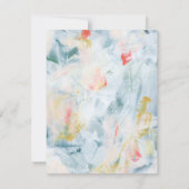 Farbige Abstrakte Art Personalisierte Flachbildsch Einladung (Rückseite)