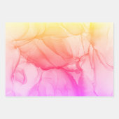 Farbige Abstrakte Art Rainbow-Wirbel Geschenkpapier Set (Vorderseite 3)