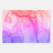 Farbige Abstrakte Art Rainbow-Wirbel Geschenkpapier Set (Vorderseite)