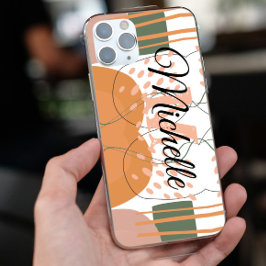 Farbige Abstrakte ästhetische Monogrammbezeichnung Case-Mate iPhone 14 Hülle