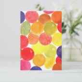 Farbige Abstrakte Balloons auf der Messe Dankeskarte (Stehend Vorderseite)