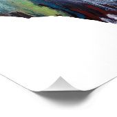 Farbige abstrakte Bat-Silhouette Fotodruck (Ecke)