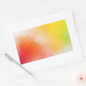 Farbige, Abstrakte, benutzerdefinierte Blank Moder Rechteckiger Aufkleber (Umschlag)