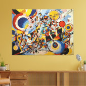 Farbige Abstrakte Bewegung Leinwanddruck (Insitu (Wohnzimmer))