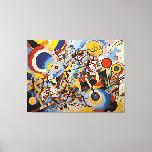 Farbige Abstrakte Bewegung Leinwanddruck (Vorderseite)