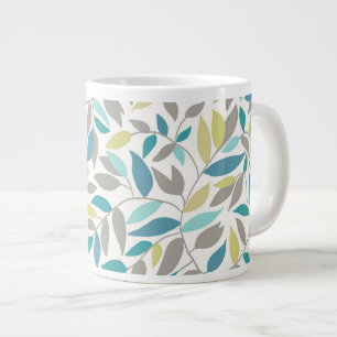 Farbige abstrakte Blätter Jumbo-Tasse