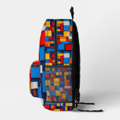 Farbige abstrakte Blöcke Bedruckter Rucksack (Rechts)