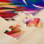 Farbige Abstrakte Blume | Benutzerdefinierter Rege Puzzle (Seite)