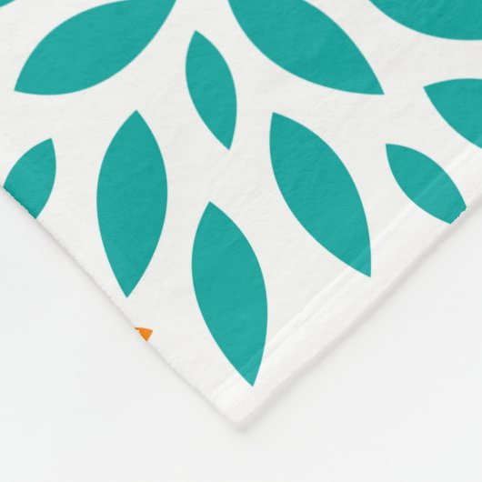 Farbige abstrakte Blume Fleecedecke (Ecke)