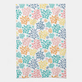 Farbige abstrakte Blume Geschirrtuch (Vertikal)