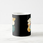 Farbige Abstrakte Blume Kaffeetasse (Mittel)