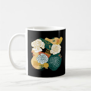 Farbige Abstrakte Blume Kaffeetasse