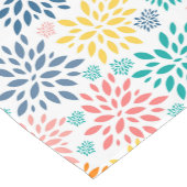 Farbige abstrakte Blume Kurzer Tischläufer (Ecke)