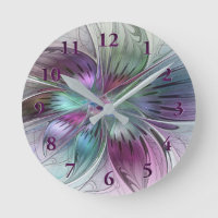 Farbige abstrakte Blume moderne florale Fractal-Ku