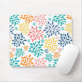 Farbige abstrakte Blume Mousepad