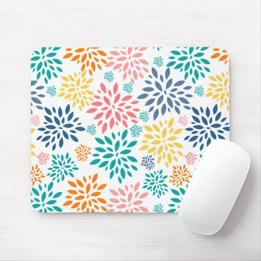 Farbige abstrakte Blume Mousepad (Mit Mouse)