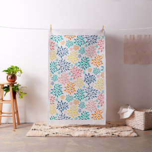 Farbige abstrakte Blume nahtlos Stoff