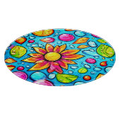 Farbige abstrakte Blume Schneidebrett (Ecke)