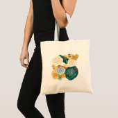 Farbige Abstrakte Blume Tragetasche (Vorderseite (Produkt))