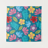 Farbige abstrakte Blume Wandteppich (Vorderseite)