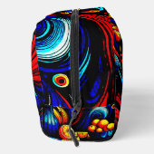 Farbige Abstrakte Blume Waschbeutel (Rechts)