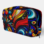 Farbige Abstrakte Blume Waschbeutel (Rechte Ecke)