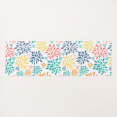 Farbige abstrakte Blume Yogamatte (Rückseite (Horizontal))