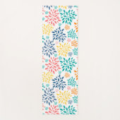 Farbige abstrakte Blume Yogamatte (Vorderseite)