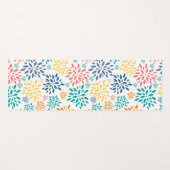 Farbige abstrakte Blume Yogamatte (Vorderseite (Horizontal))
