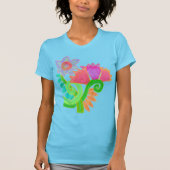 Farbige Abstrakte Blumenarmkultur T-Shirt (Vorderseite)