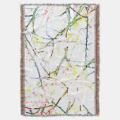 Farbige abstrakte Blumengestaltung in Weiß Decke (Vorderseite Vertikal)