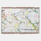 Farbige abstrakte Blumengestaltung in Weiß Decke (Vorderseite)