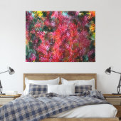 Farbige abstrakte Blumenmalerei auf Leinwand (Insitu (Schlafzimmer))