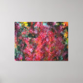 Farbige abstrakte Blumenmalerei auf Leinwand (Vorderseite)