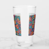 Farbige Abstrakte Blüte #323 Glas (Rechts)