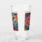 Farbige Abstrakte Blüte #42 Glas (Rechts)