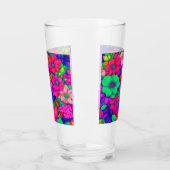 Farbige Abstrakte Blüte #77 Glas (Links)