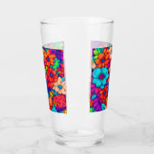 Farbige Abstrakte Blüte #79 Glas (Links)