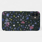 Farbige Abstrakte Blütenkunst Monogramm Case-Mate iPhone Hülle (Rückseite (Horizontal))