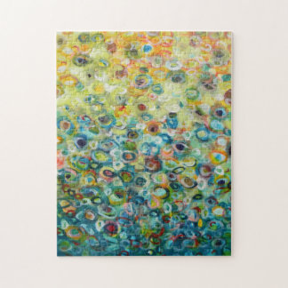 Farbige Abstrakte Circle Painting Puzzle