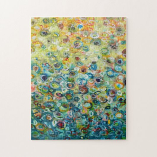 Farbige Abstrakte Circle Painting Puzzle (Vertikal)