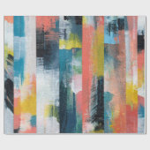 Farbige abstrakte Collage. Geschenkpapier (Flach)