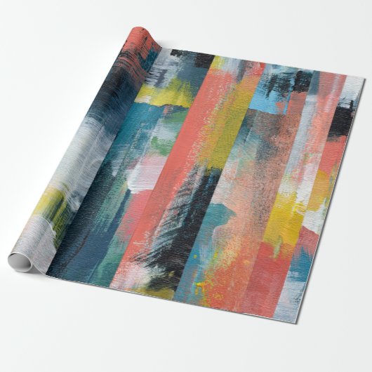 Farbige abstrakte Collage. Geschenkpapier (Ungerollt)
