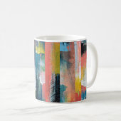Farbige abstrakte Collage. Kaffeetasse (VorderseiteRechts)